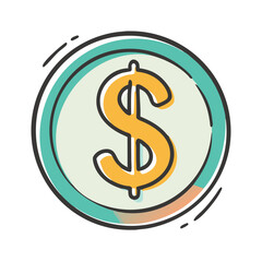 dollar sign icon, dollar sign vector illustration-simple illustration of dollar sign, perfect for dollar sign logos and icons