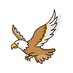 eagle flying icon, eagle flying vector illustration-simple illustration of eagle flying, perfect for eagle flying logos and icons