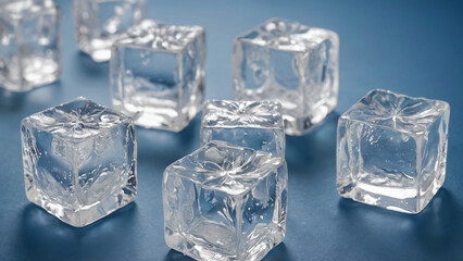 Obraz premium melting ice cubes