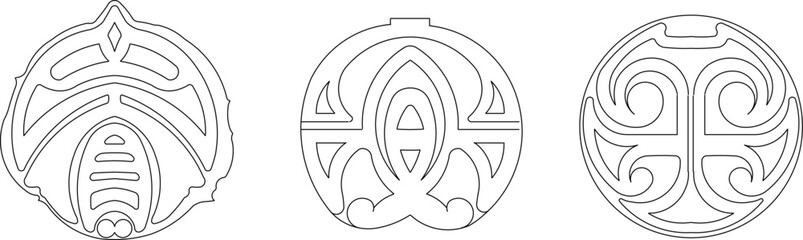 vector illustration silhouette sketch design decoration ornament mandala rosette