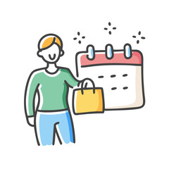 event planner icon, event planner vector illustration-simple illustration of event planner, perfect for event planner logos and icons