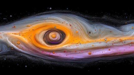 Abstract Cosmic Nebula Flow