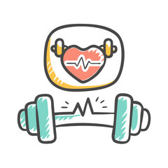 fitness center icon, fitness center vector illustration-simple illustration of fitness center, perfect for fitness center logos and icons