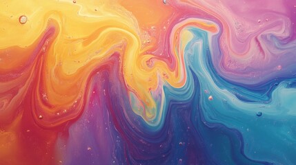 Fototapeta premium Vibrant Swirling Abstract Paint Texture Background