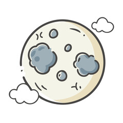 full moon icon, full moon vector illustration-simple illustration of full moon, perfect for full moon logos and icons