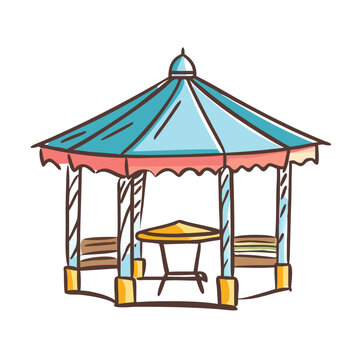 recommend clip art: gazebo icon, gazebo vector illustration-simple illustration of gazebo, perfect for gazebo logos and icons