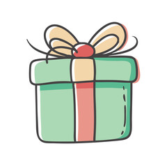 gift box icon, gift box vector illustration-simple illustration of gift box, perfect for gift box logos and icons