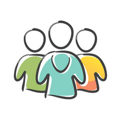 group icon, group vector illustration-simple illustration of group, perfect for group logos and icons