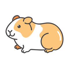 guinea pig icon, guinea pig vector illustration-simple illustration of guinea pig, perfect for guinea pig logos and icons
