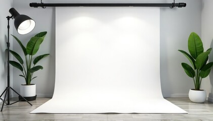 Pure white seamless backdrop, ideal for product photography, background, bright