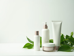 Minimalist Eco Skincare Product Background