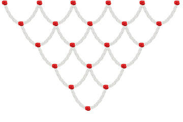 Jasmine garland with rose