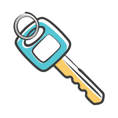 key icon, key vector illustration-simple illustration of key, perfect for key logos and icons