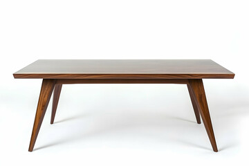 Fototapeta premium Ultra Clear Image of Modern Coffee Table with Warm Walnut Finish