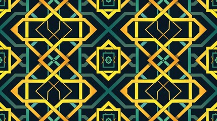 Fototapeta premium Colorful abstract decorative mosaic pattern background with lines and geometric shapes