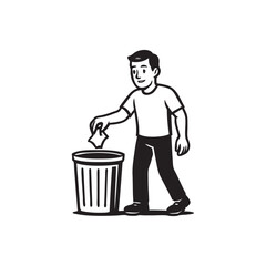 Throw garbage in its place