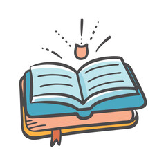 knowledge book icon, knowledge book vector illustration-simple illustration of knowledge book, perfect for knowledge book logos and icons