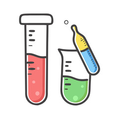 laboratory test icon, laboratory test vector illustration-simple illustration of laboratory test, perfect for laboratory test logos and icons