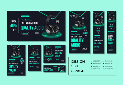 Headphone Promotion Web Banner