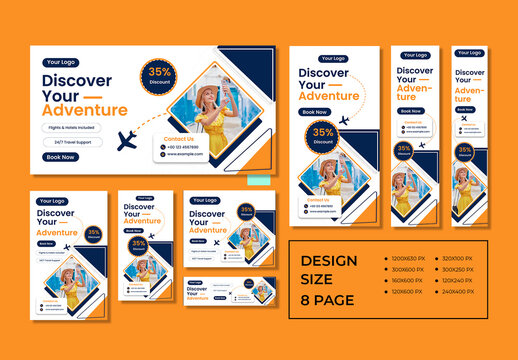 Travel Tourism Web Banner Template
