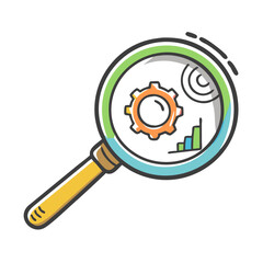 magnifying glass analytical skills icon