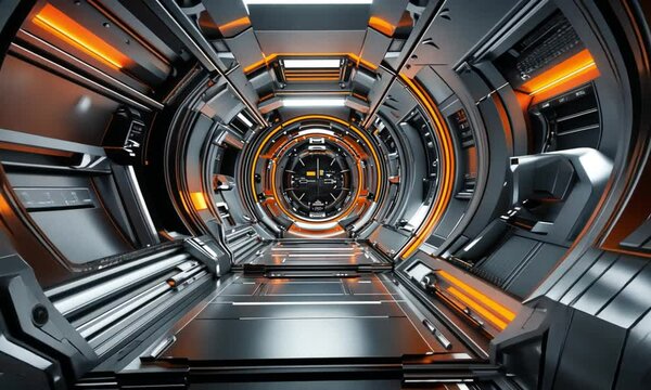 modern coridor with dinamic space