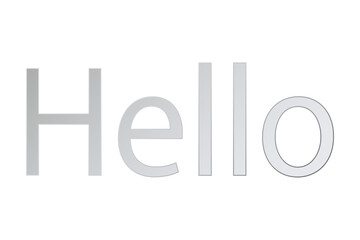 よく目立つ、Hello（ハロー）のロゴマーク
