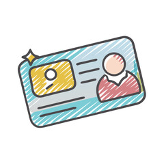 membership card icon, membership card vector illustration-simple illustration of membership card, perfect for membership card logos and icons