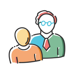 mentor icon, mentor vector illustration-simple illustration of mentor, perfect for mentor logos and icons