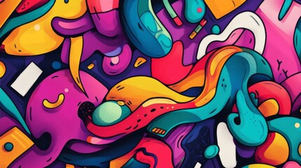 Naklejka premium Vibrant Abstract Colorful Pixel Art Background