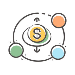 mutual fund icon, mutual fund vector illustration-simple illustration of mutual fund, perfect for mutual fund logos and icons