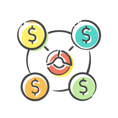 mutual fund icon, mutual fund vector illustration-simple illustration of mutual fund, perfect for mutual fund logos and icons