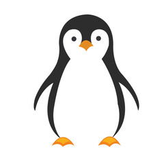 Penguin – Flat Vector Animal Illustration
