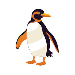 Penguin Illustration – Standing Vector Bird Design

