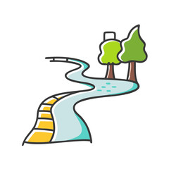 pathway icon, pathway vector illustration-simple illustration of pathway, perfect for pathway logos and icons