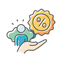 personalized offers icon, personalized offers vector illustration-simple illustration of personalized offers, perfect for personalized offers logos and icons