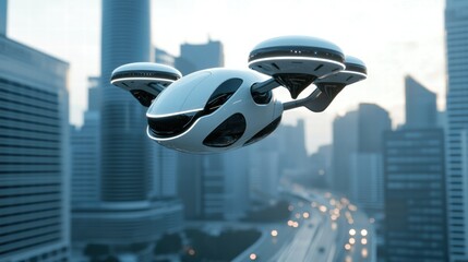 Cities of the future with fully autonomous drone delivery services