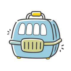 pet carrier icon, pet carrier vector illustration-simple illustration of pet carrier, perfect for pet carrier logos and icons
