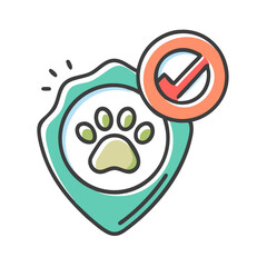 pet friendly icon, pet friendly vector illustration-simple illustration of pet friendly, perfect for pet friendly logos and icons