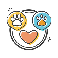 pet friendly icon, pet friendly vector illustration-simple illustration of pet friendly, perfect for pet friendly logos and icons