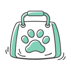 pet sitting bag icon, pet sitting bag vector illustration-simple illustration of pet sitting bag, perfect for pet sitting bag logos and icons