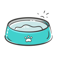pet water bowl icon, pet water bowl vector illustration-simple illustration of pet water bowl, perfect for pet water bowl logos and icons