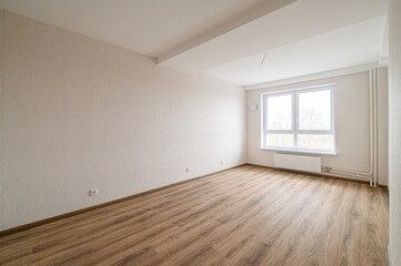 standard room interior apartment. view kind of decor home decoration in hostel house for sale. empty room renovated