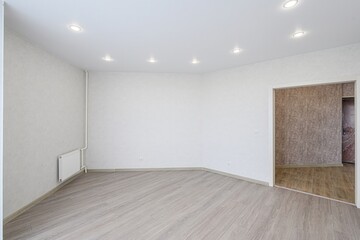 standard room interior apartment. view kind of decor home decoration in hostel house for sale. empty room renovated