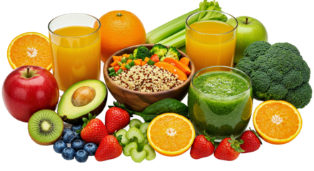 Healthy Food Promotion Concept Stay Healthy Eating Well Wellness Nutrition Diet Abstract Graphic Design PNG