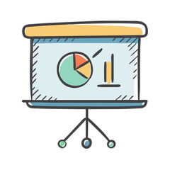 presentation screen icon, presentation screen vector illustration-simple illustration of presentation screen, perfect for presentation screen logos and icons