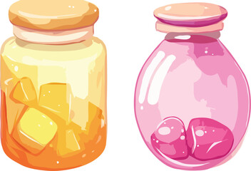 glass jar vector art