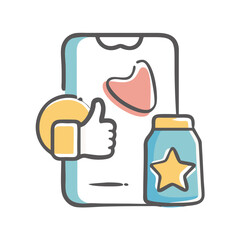 Obraz premium product recommendation icon, product recommendation vector illustration-simple illustration of product recommendation, perfect for product recommendation logos and icons