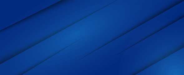 Modern abstract blue background with diagonal line. Simple graphic design element. Futuristic concept. Horizontal banner template with space for your text. Vector