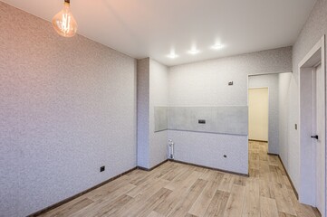 standard room interior apartment. view kind of decor home decoration in hostel house for sale. empty room renovated
